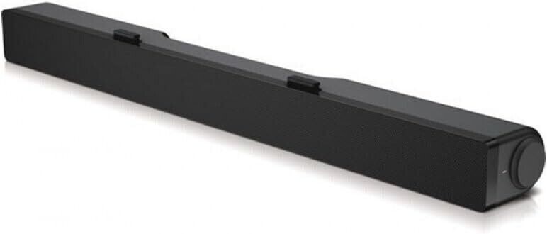 Dell AC511 USB Wired Stereo Soundbar Speaker for Monitors, USB Powered, Black - Photo 1