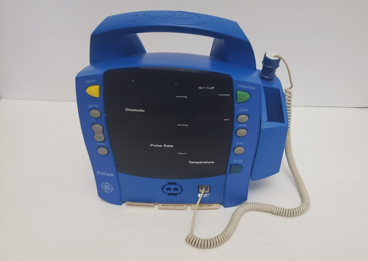 Patient Monitor GE ProCare Dinamap DPC220X-EN Vital Signs Unit w Thermometer - Photo 1