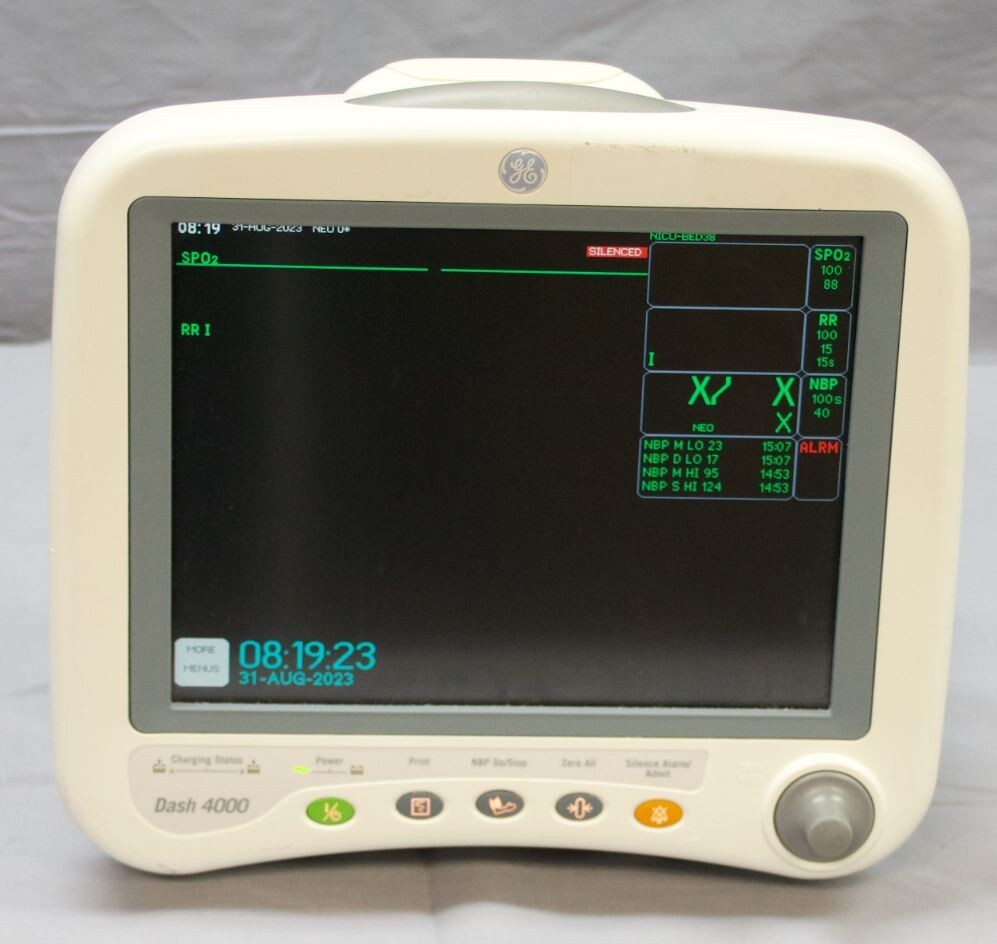 GE Dash 4000 Patient Monitor with Power Supply - Photo 1