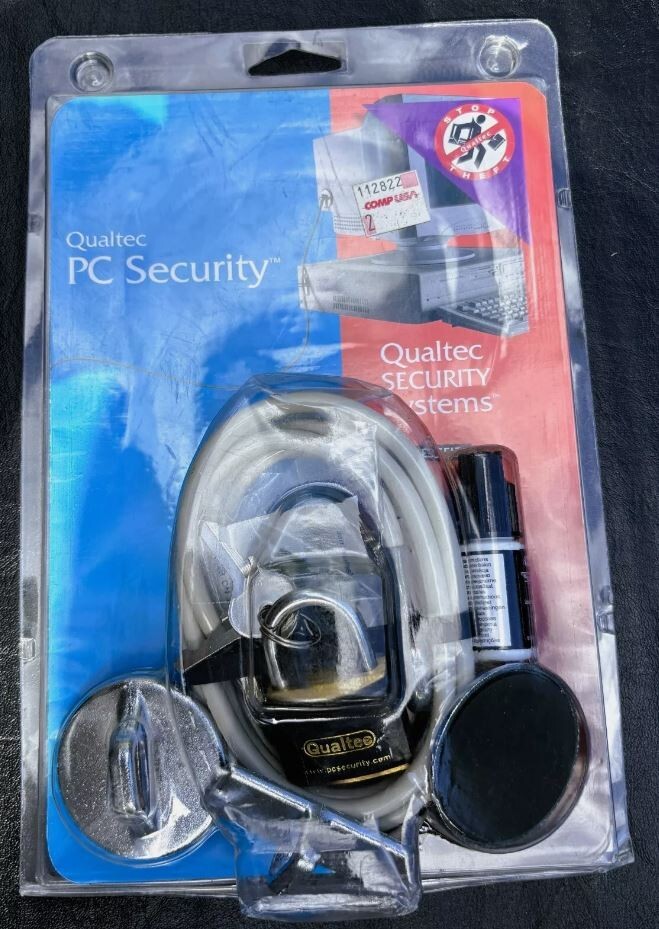 Qualtec Security Cable Lock for Desktop, Laptop or Notebook Computer - Photo 1