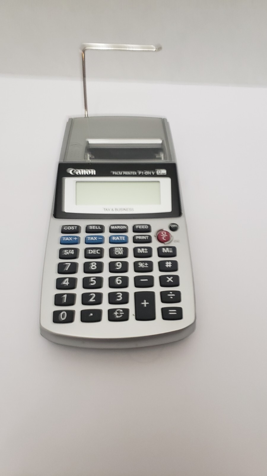 Canon Palm Printer P1-DH V 12 Digits Receipt Printing Calculator With Adapter - Photo 1