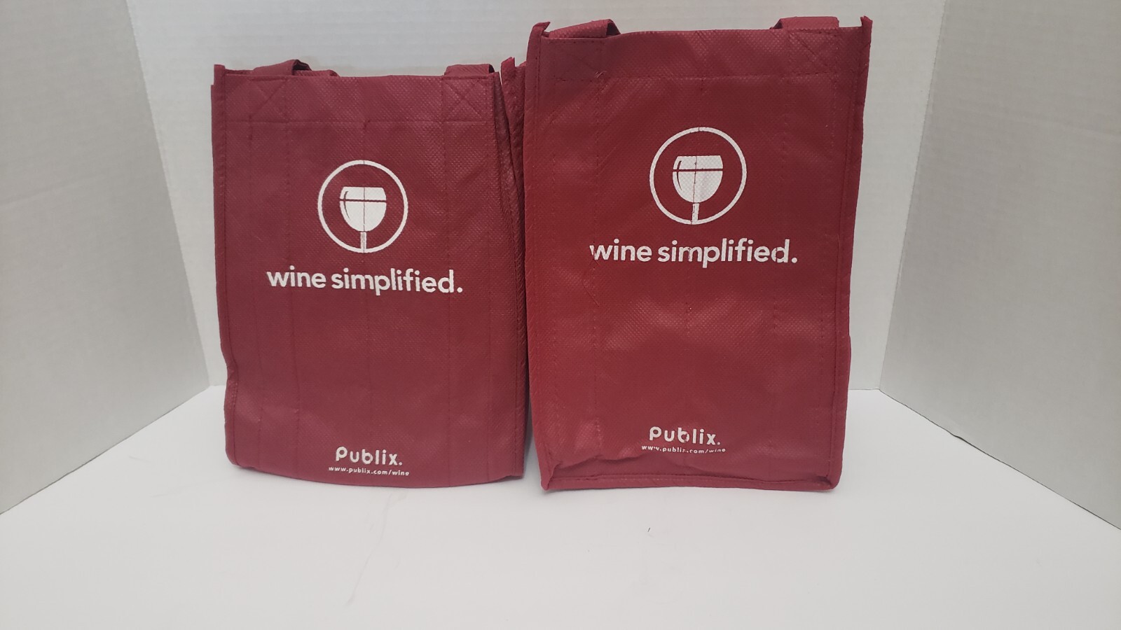 Wine Bottle Carriers Eco Friendly Reusable Shopping Bags 2 Totes Each Holds 4 - Photo 1