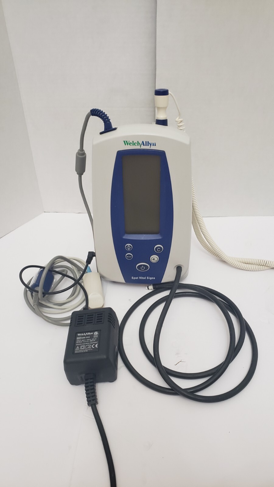 Welch Allyn Spot Vital Signs Monitor with PSU, SPO2, Therm and BP Hose UNIT 12 - Photo 1