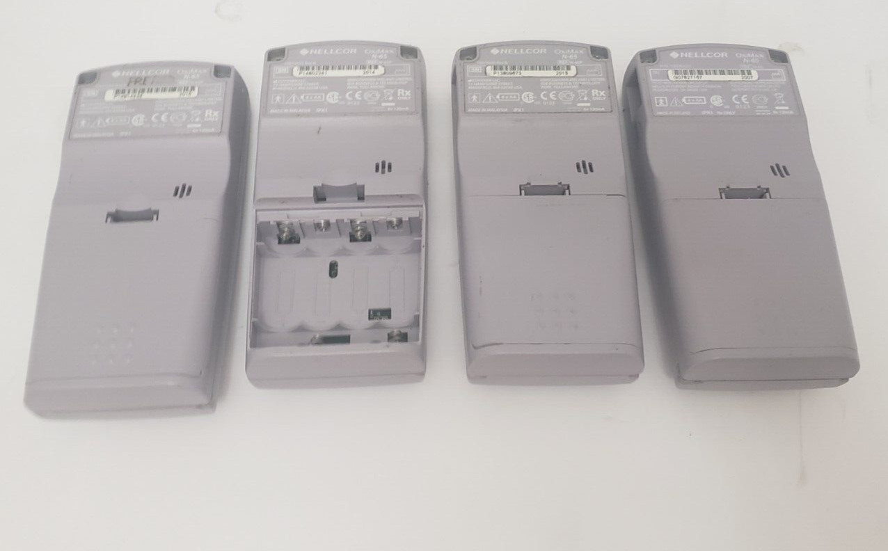 Nellcor OxiMax N-65 Lot of 4 Hand-Held Patient Pulse Ox Monitors - Photo 1