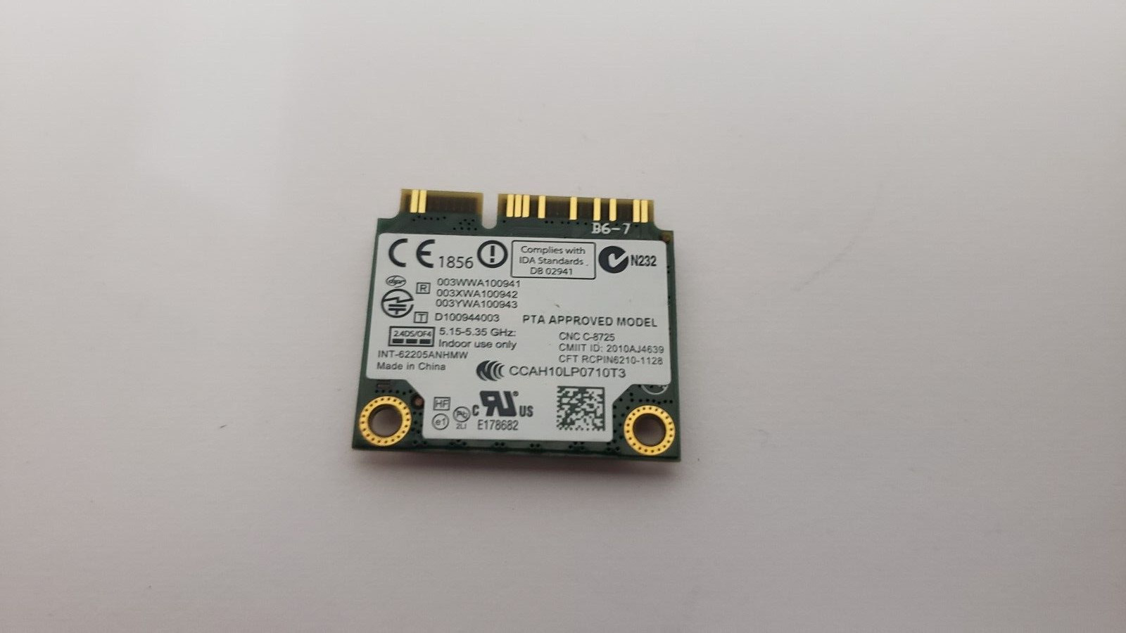 Intel WLAN Wireless Card For Dell Latitude E6430 0X9JDY X9JDY - Photo 1