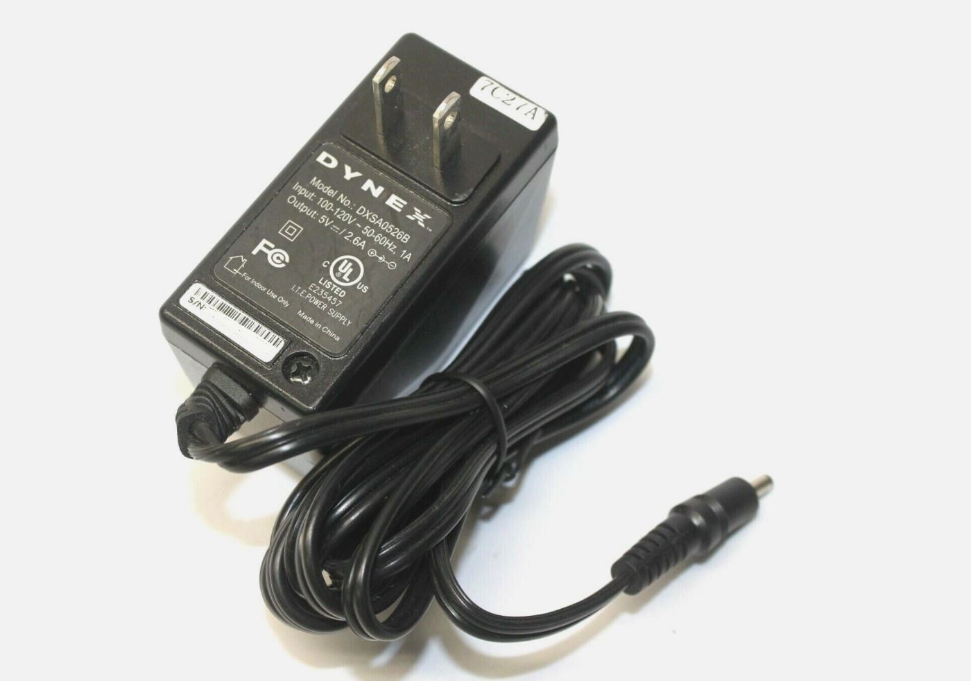 Dynex DXSA0526B AC/DC Power Supply Adapter Wall Charger Output 5 Volts 2.6 Amps - Photo 1