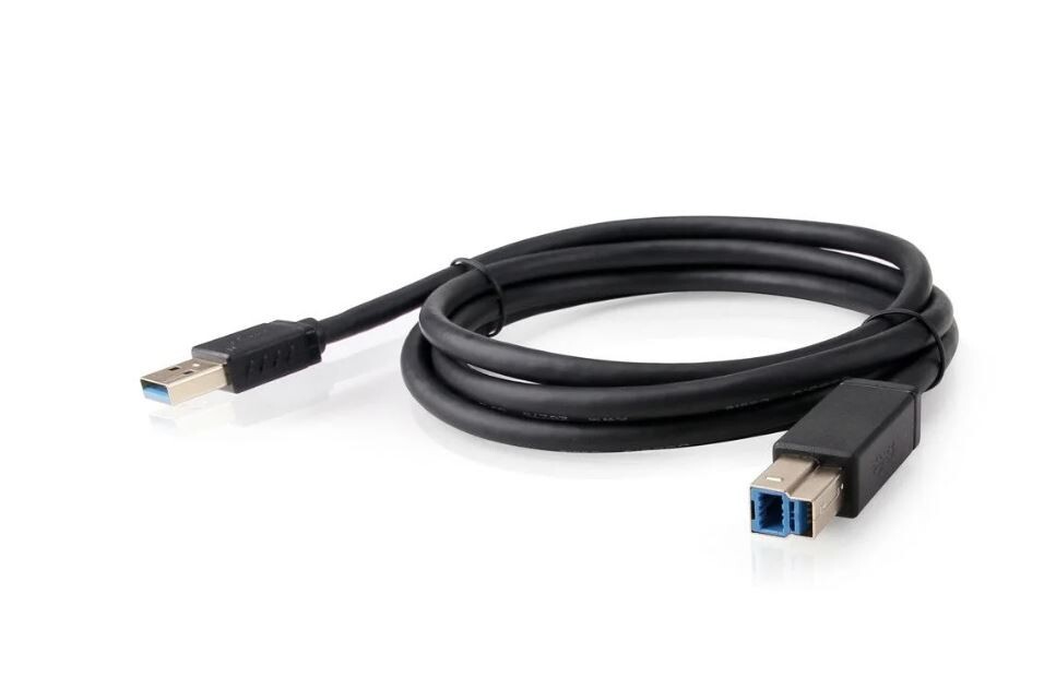 Dell PN81N 1.8m USB 3.0 Type A to B Cable Black Monitor Dock 6ft - Photo 1
