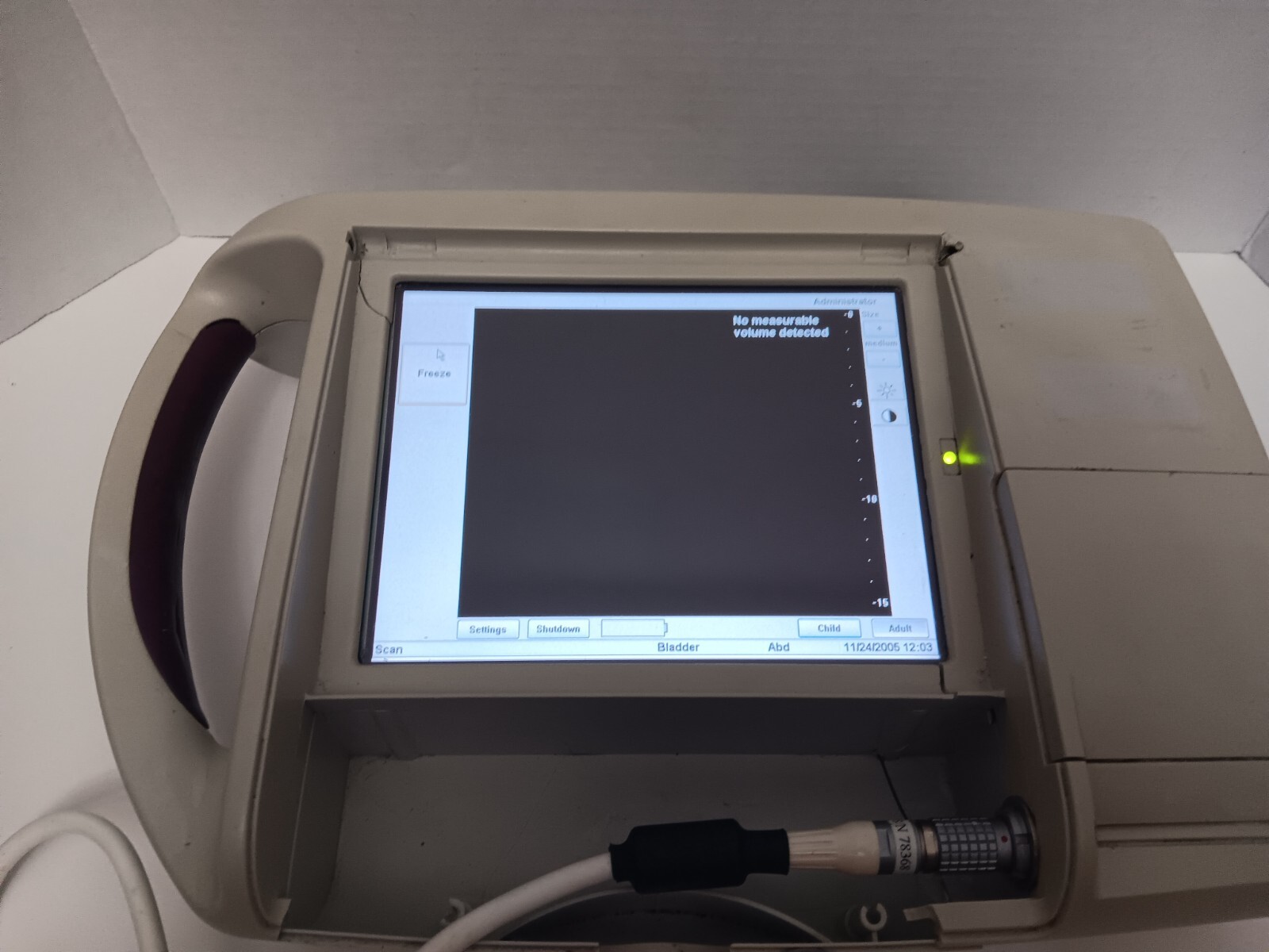 PORTASCAN PA-00253 Portable Ultrasound Bladder Scanner w/Probe - Photo 1
