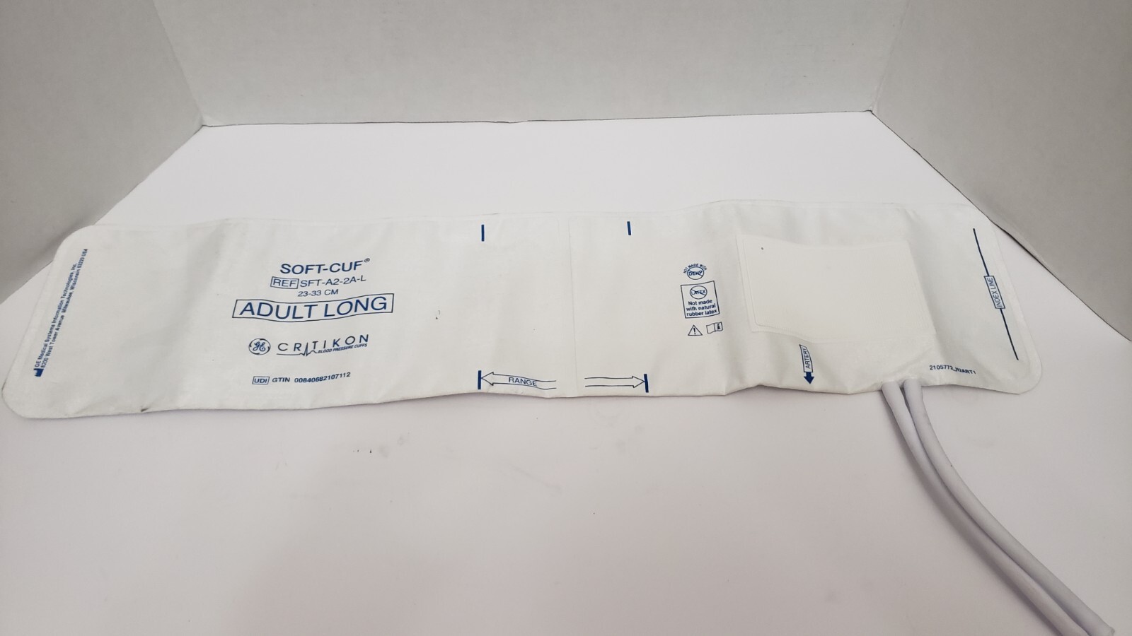 GE Critikon Soft-Cuf Adult Blood Pressure Cuff 2 Tube SFT-A2-2A-L - Photo 1