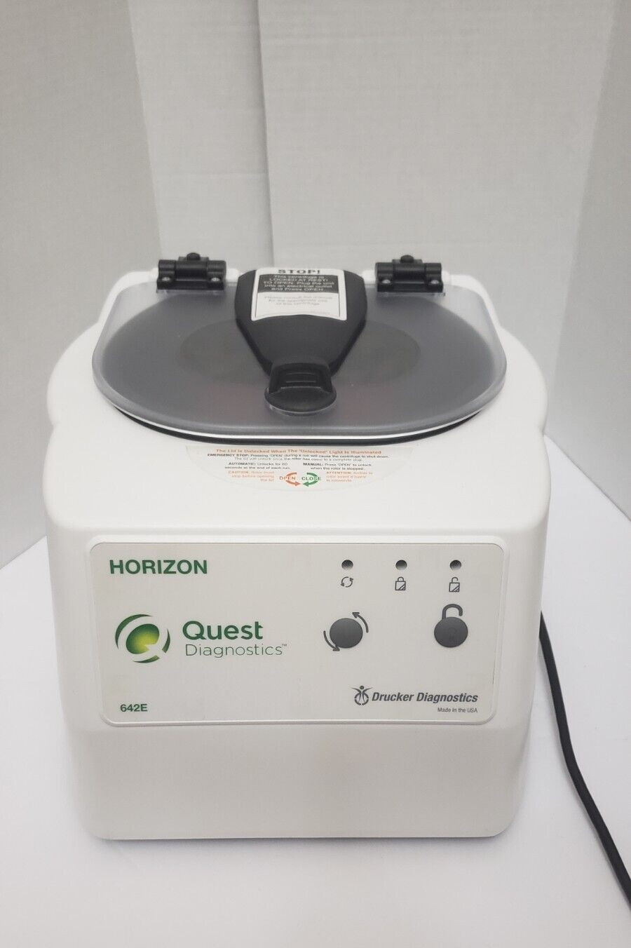 Drucker 642E Horizon Centrifuge Quest Diagnostics Horizon 6 tubes included - Photo 1