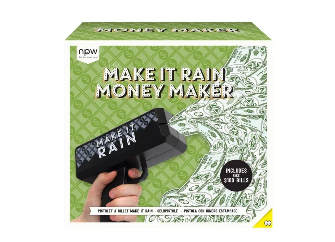 Make It Rain Money Maker Gun Toy Fun For all Ages - Photo 1