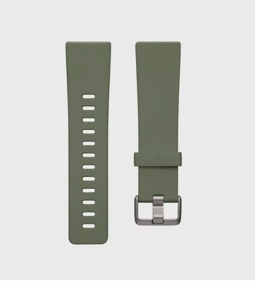 Fitbit Versa 2 Classic Band Flexible Olive Size Large - Photo 1