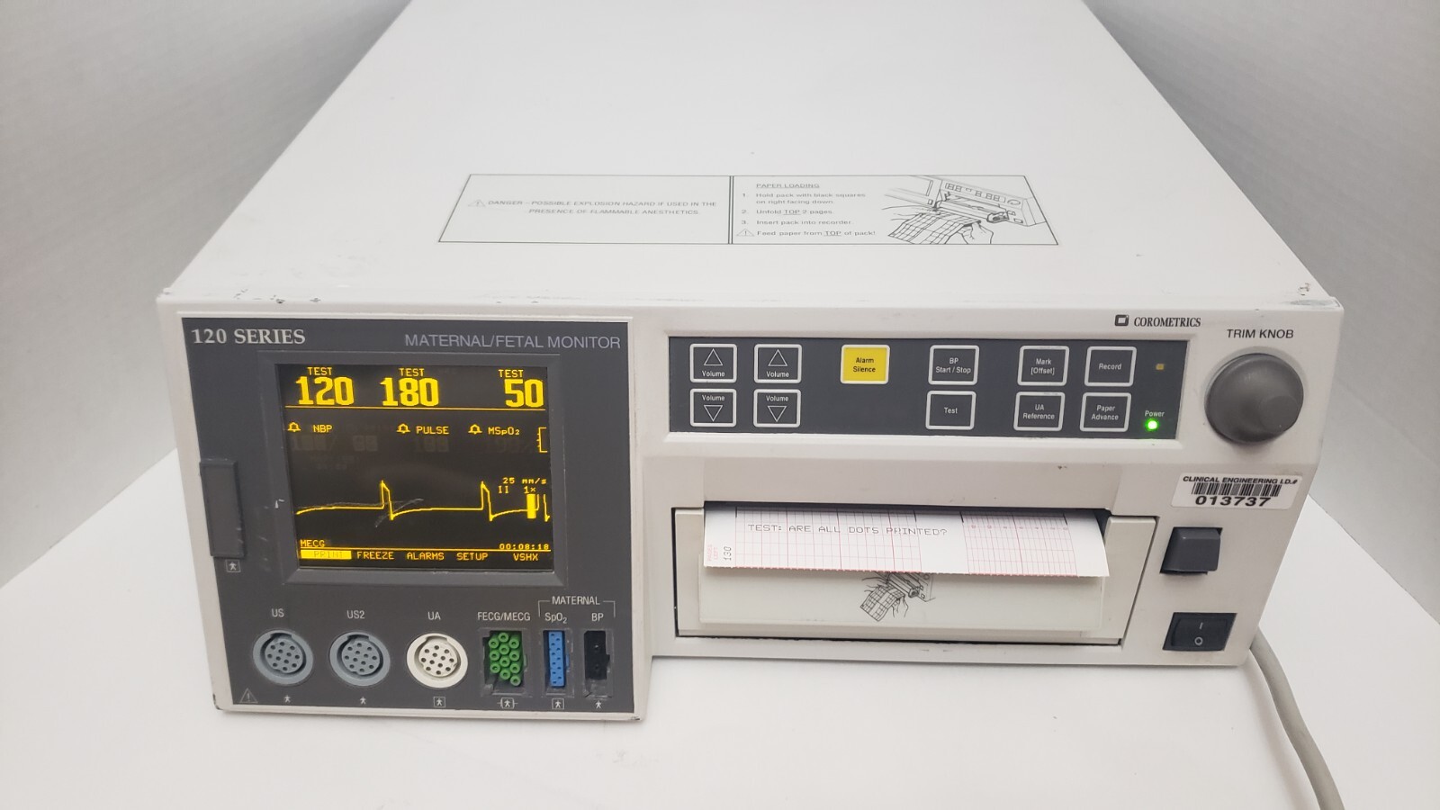 120 Series Maternal Fetal Monitor GE Corometrics - Photo 1