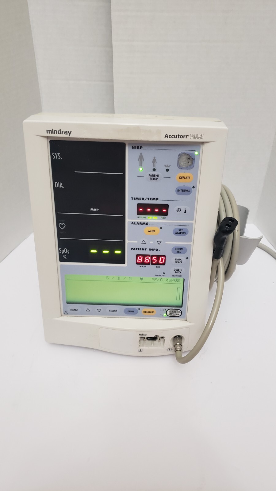 DataScope Accutorr Plus Vital Signs Patient Monitor with BP Hose - Photo 1