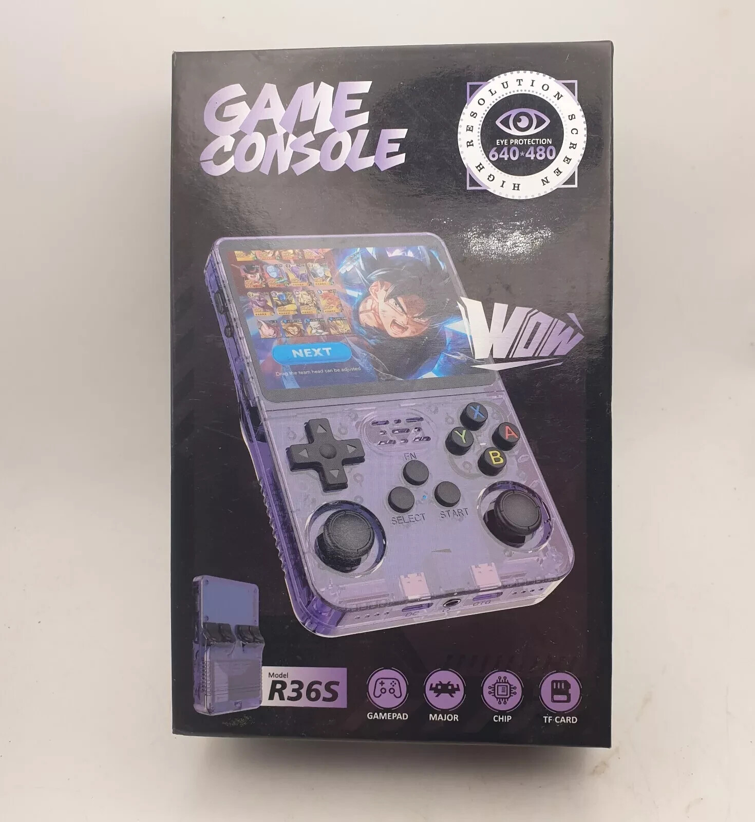 R36S Game Console Purple 3.5