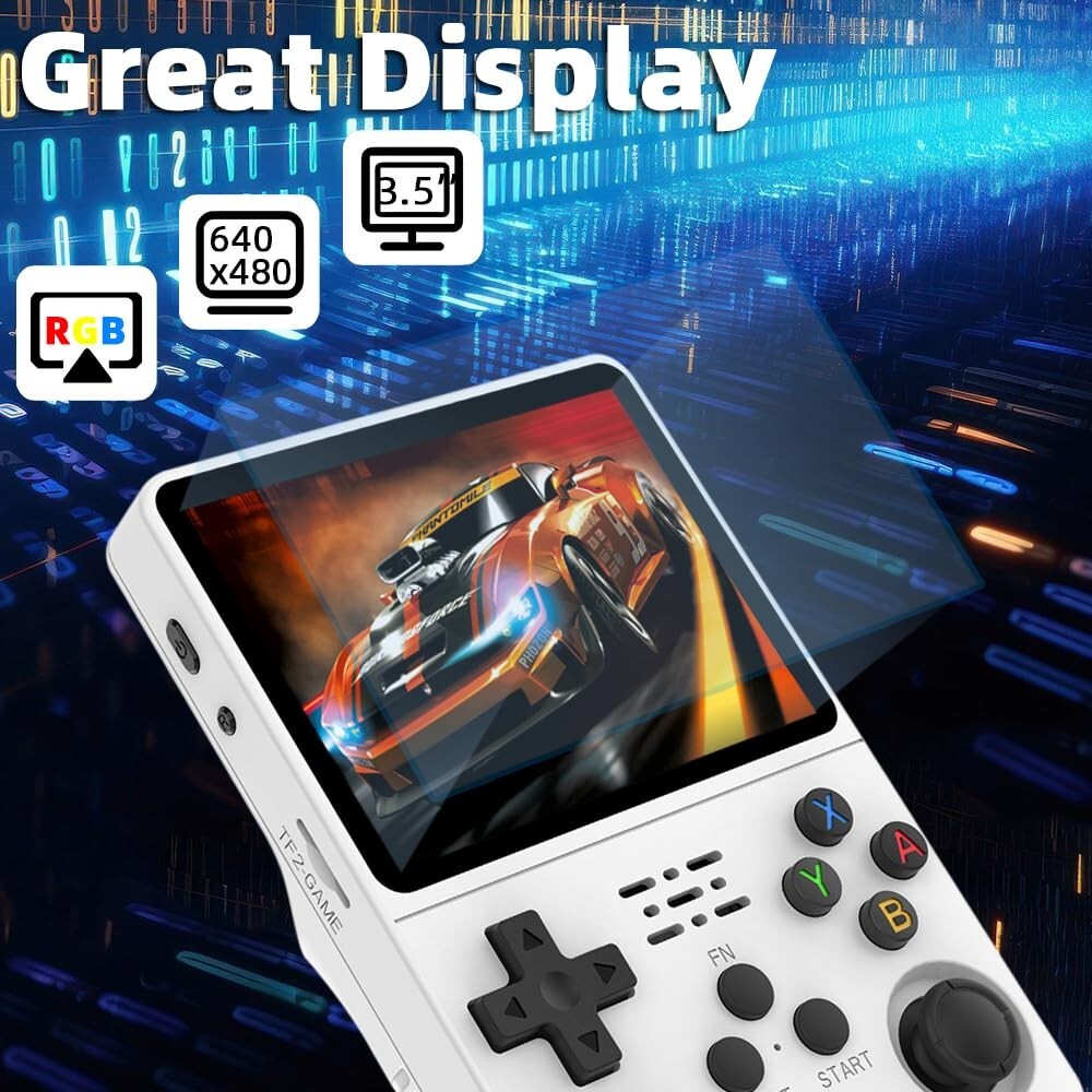 R36S Handheld Retro Gaming Console, 3.5-inch Screen, Built-in Battery, Portable - Photo 1