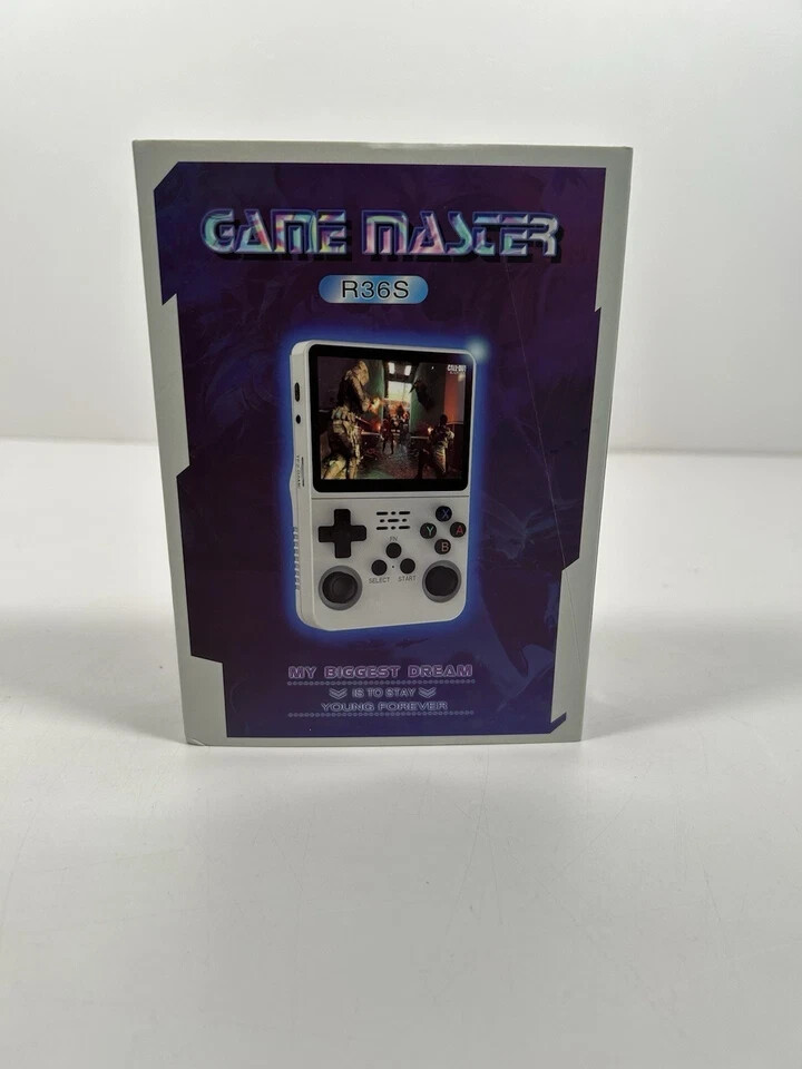 Game Console 3.5-inch Retro Video Games - Portable Purple Transparent - Photo 1