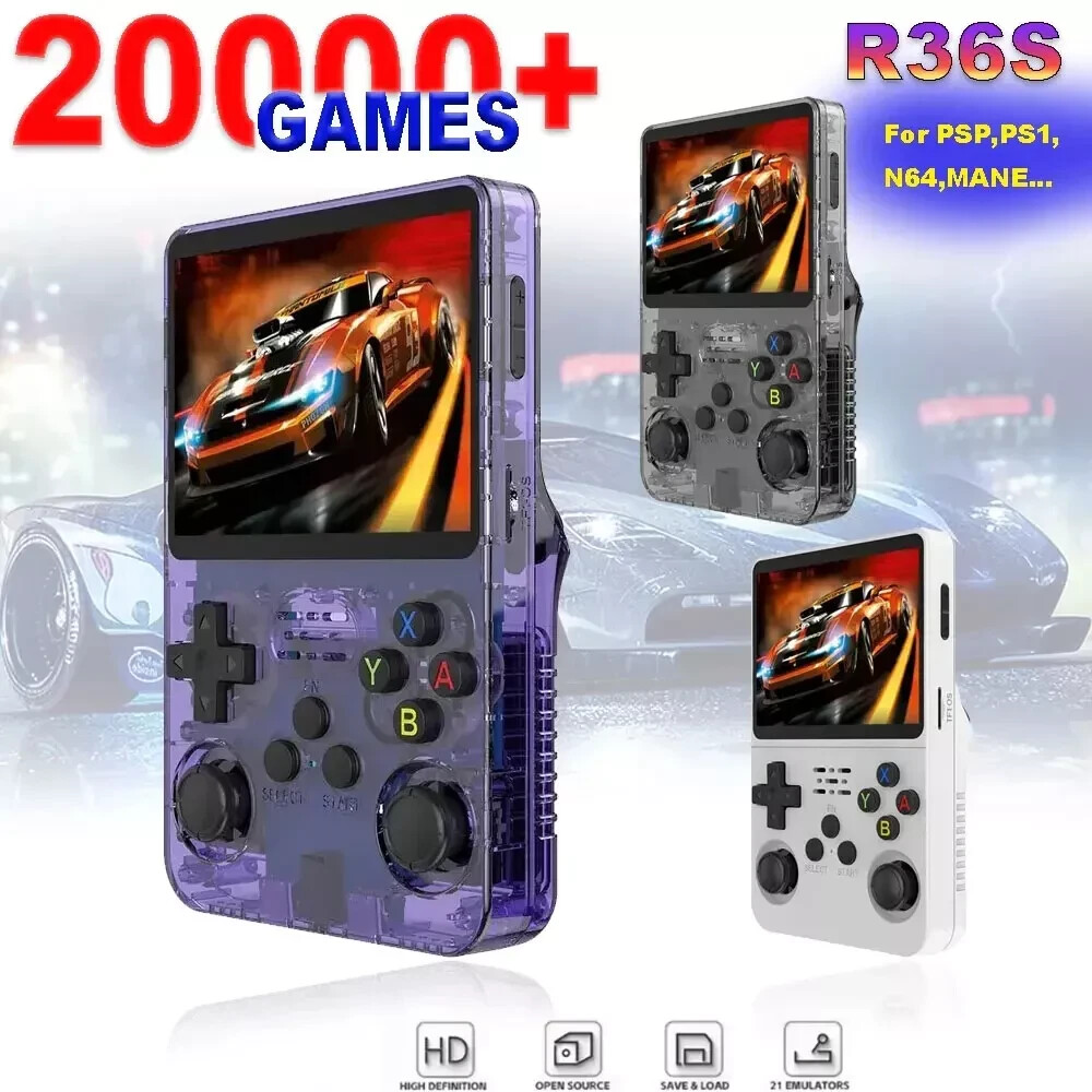 Handheld Game Console 64GB 20000+ Games 3.5