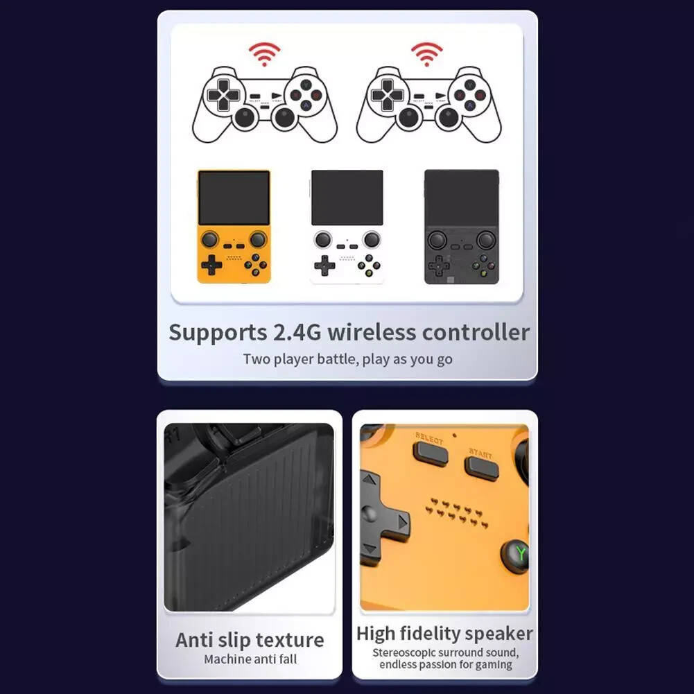 Emulator Console 3.5” IPS Display Dual Slot HDMI 3000mAh Classic Game Player - Photo 1
