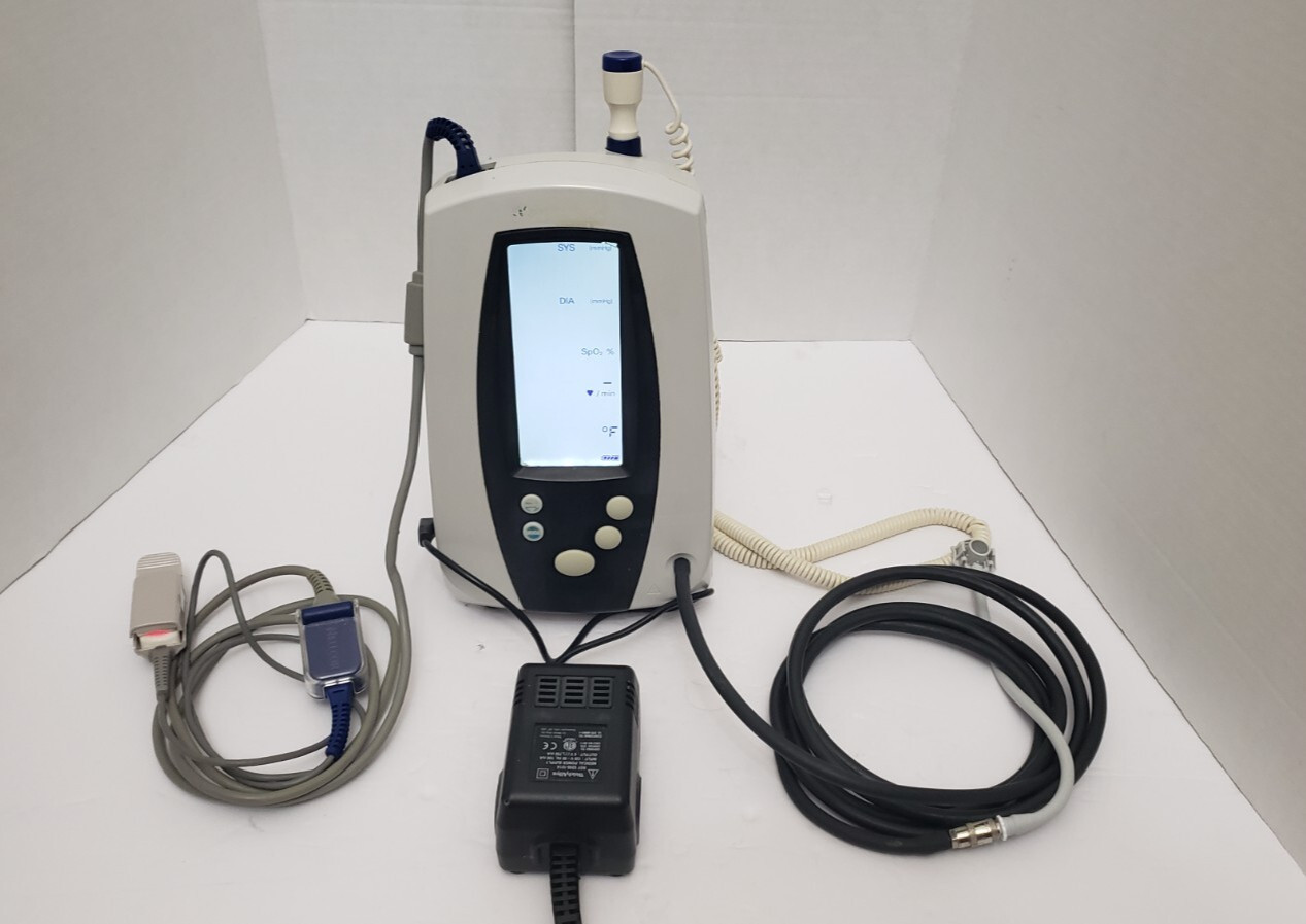 Welch Allyn Spot Vital Signs Monitor w/ PSU, Therm, BP Hose SPo2 Sensor UNIT 55 - Photo 1