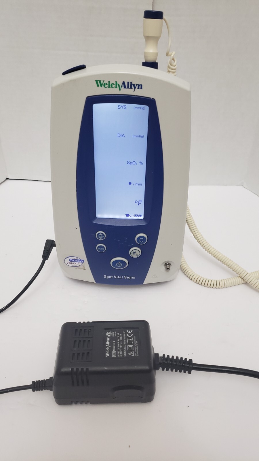 Welch Allyn Spot Vital Signs Monitor with Power Supply and Thermometer UNIT Z - Photo 1