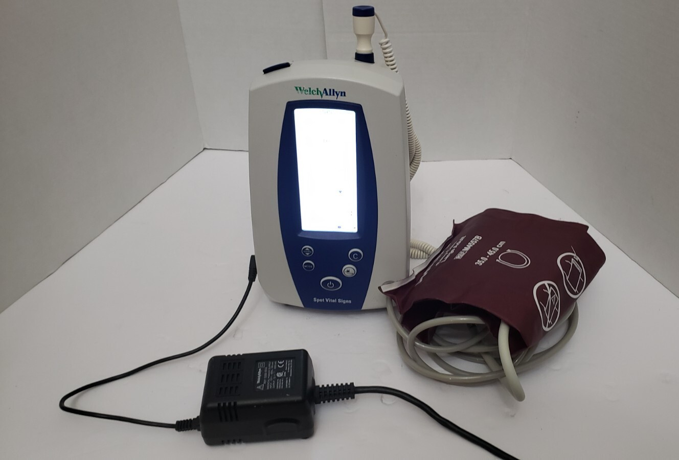 Welch Allyn Spot Vital Signs Monitor with PSU, Therm, BP Hose and cuff UNIT 43 - Photo 1