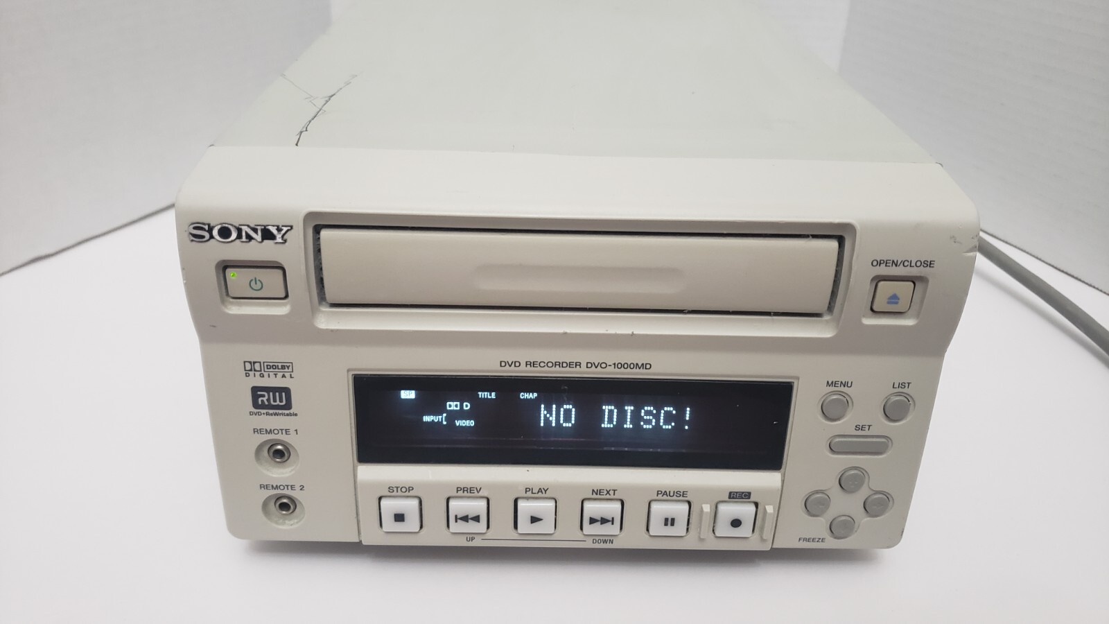 Sony Model DVO-1000MD Professional Medical DVD Recorder - Photo 1