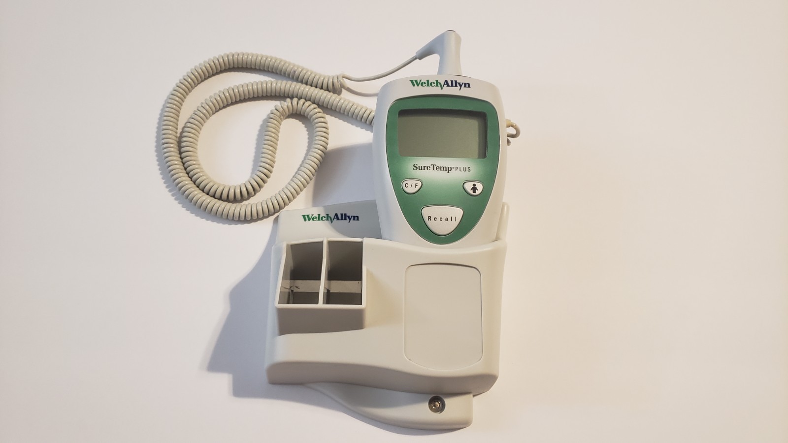WELCH ALLYN SURETEMP 690 ELECTRONIC THERMOMETER WITH WALL MOUNT RECTAL PROBE - Photo 1