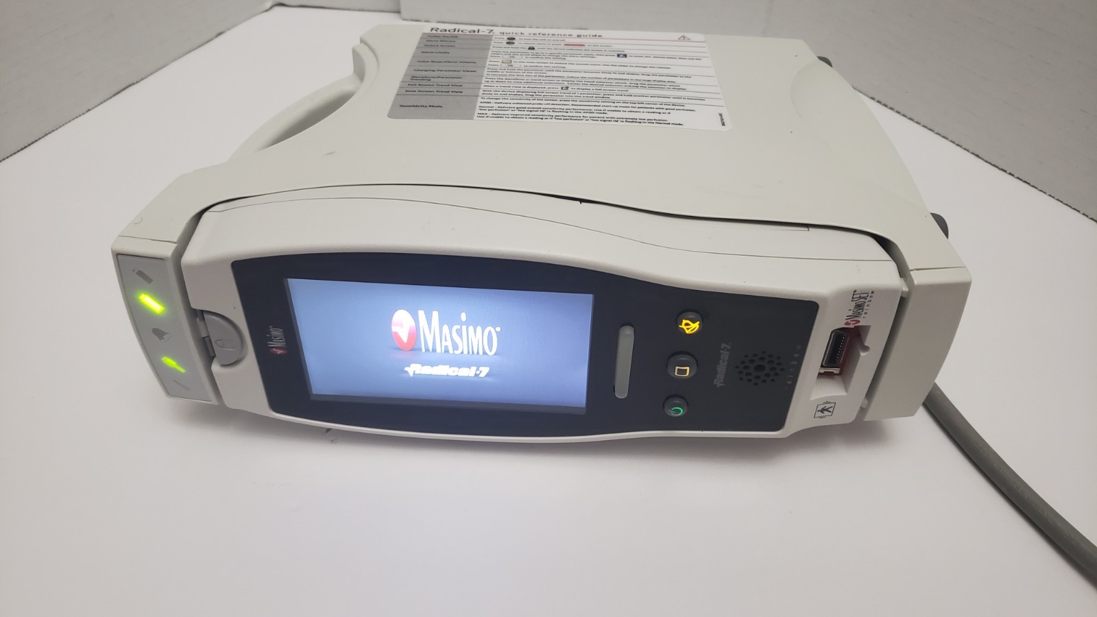 Masimo Radical 7 Pulse Oximeter with Power Cord Unit K - Photo 1