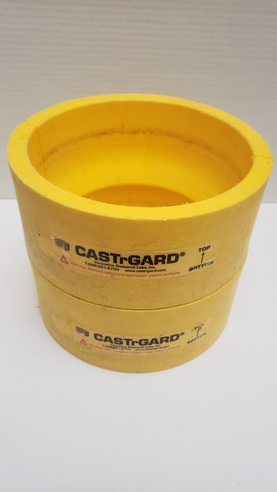 CastrGard Caster Guards Yellow Set of 2 Large Size - Photo 1
