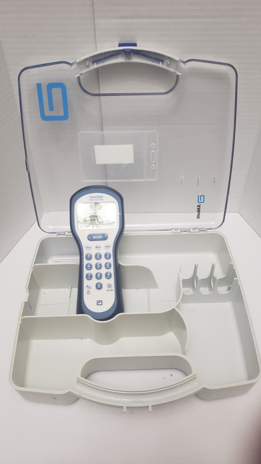 Abbott FreeStyle Precision Pro Glucose Meter Monitor with Case - Photo 1
