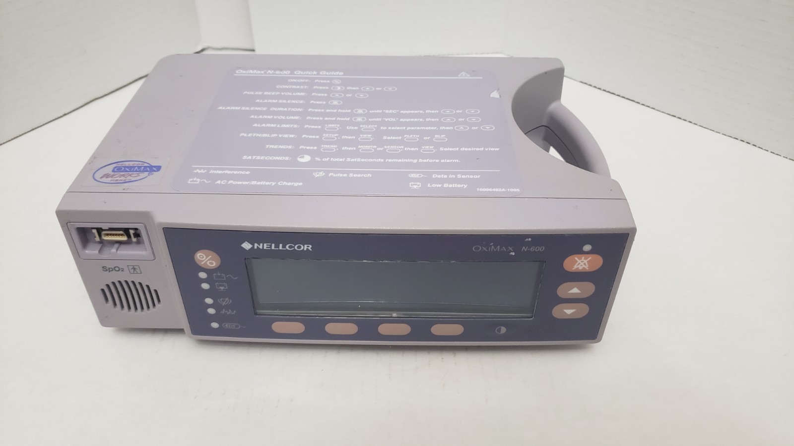 Nellcor N-600 SpO2 Pulse Oximeter Unit I - Photo 1