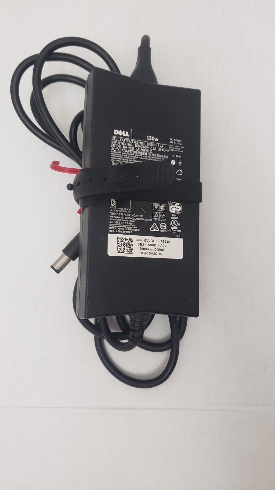 Dell LA130PM121 130W 19.5V 6.7A 7.4mm Barrel AC Adapter VJCH5 - Photo 1