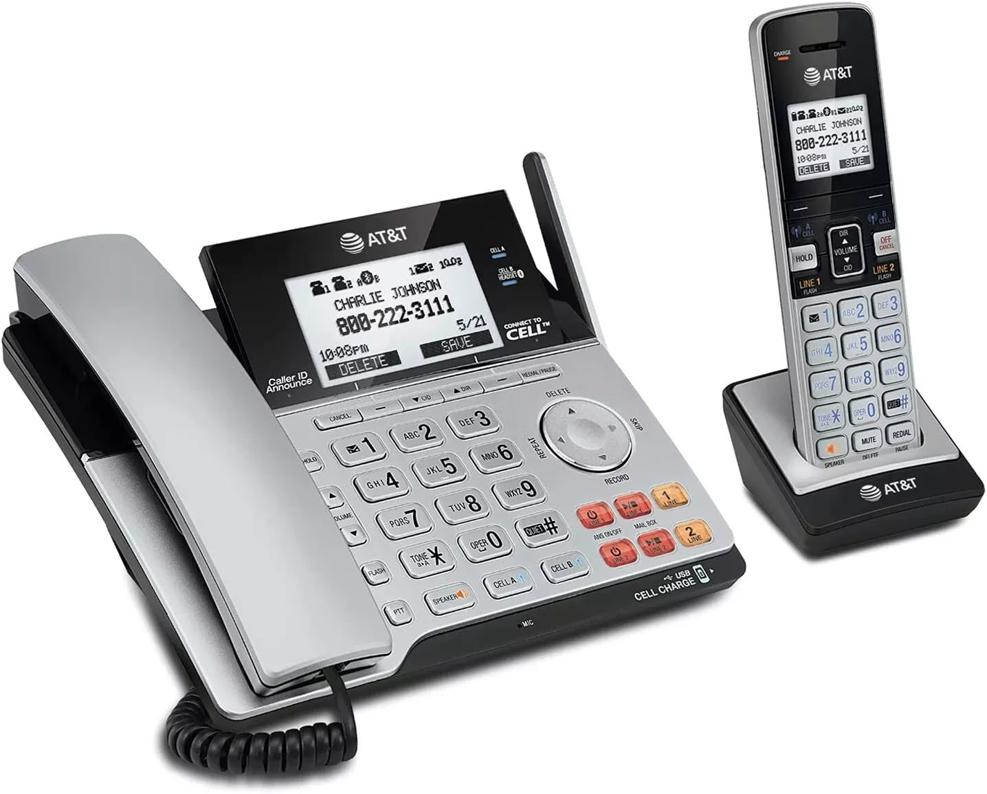 AT&T TL86103 2 Line Business Phone DECT 6.0 Connect Cordless Phone System - Photo 1