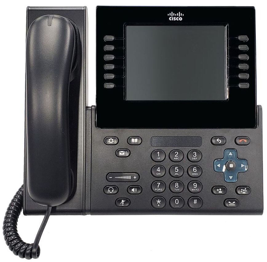 Cisco CP-9971 VoIP IP Phone Color Touchscreen CP-9971-C-K9= with Stand - Photo 1
