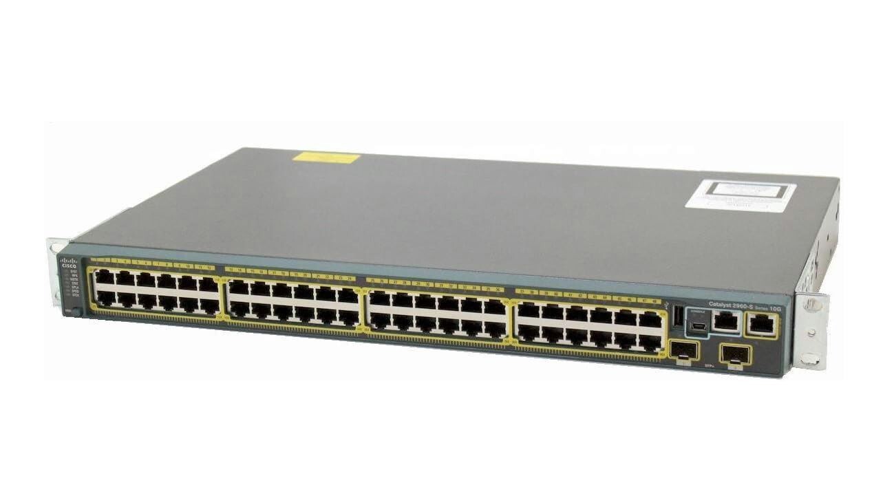 Cisco WS-C2960S-48TD-L V02 48 Port LAN Base Switch with Stack - Photo 1