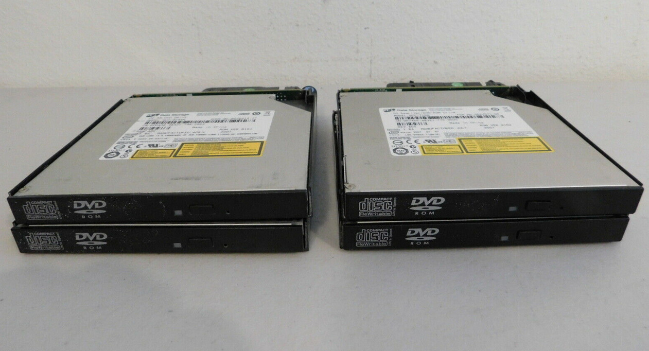 Dell GCC-4244N PowerEdge CD-RW/DVD Drive GCC-T10N w/ Caddies/Interposer Lot of 4 - Photo 1