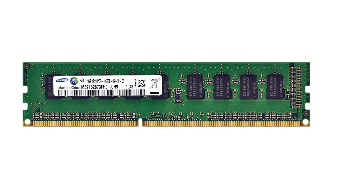 Samsung M391B2873FH0-CH9 1GB 1RX8 PC3-10600E-09-10-D0 Lot of 4 - Photo 1