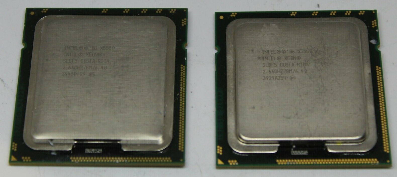 Intel Xeon X5550 2.66GHz 8M Cache Quad Core CPU LGA1366 SLBF5 Matching Pair - Photo 1