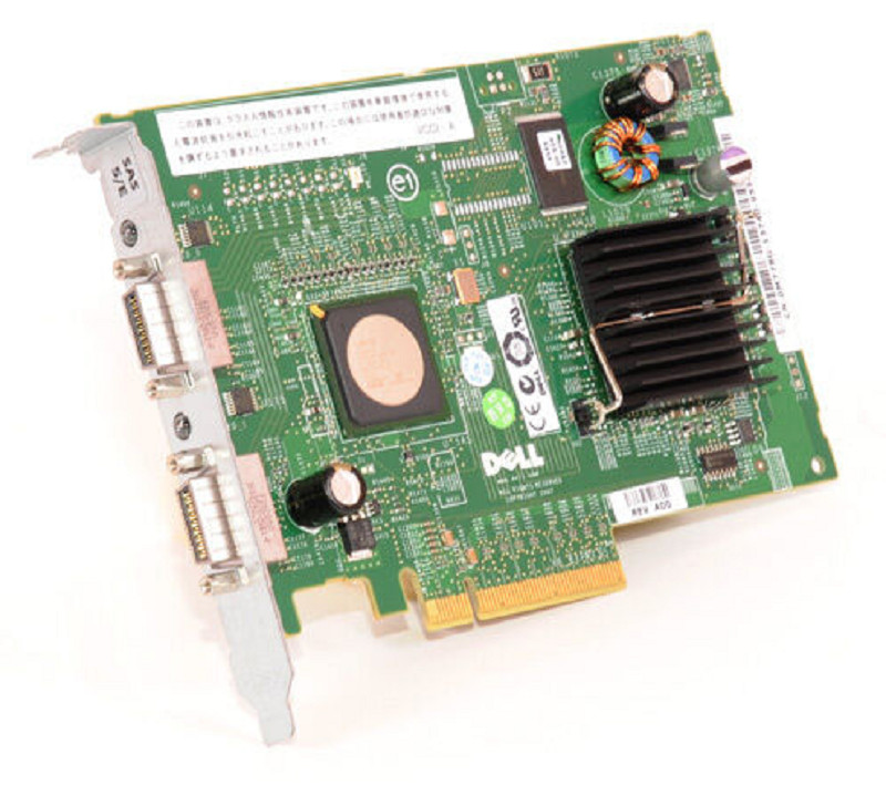 Dell FD467 PERC 5/E SAS PCI-E x8 Non-RAID HBA Controller Card 0FD467 - Photo 1