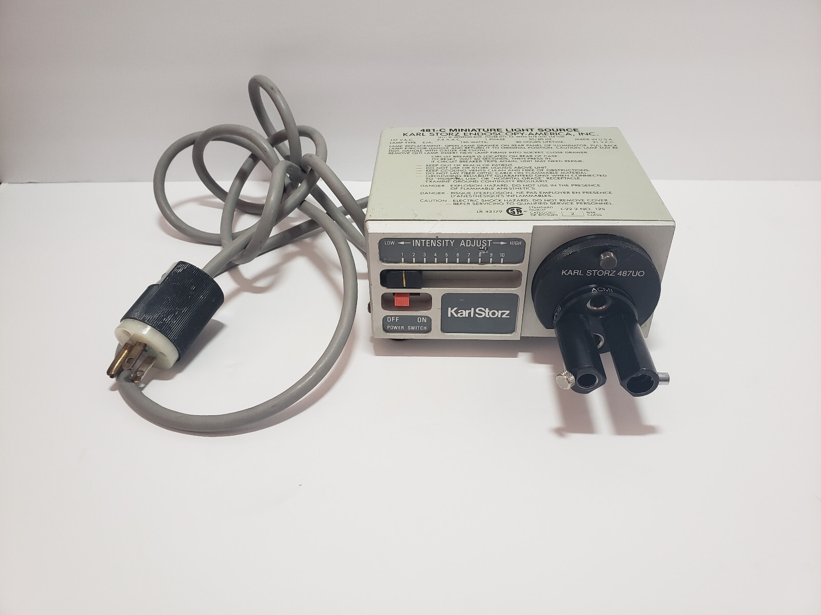 Karl Storz 481C Miniature Light Source with 487UO Light Unit - Photo 1