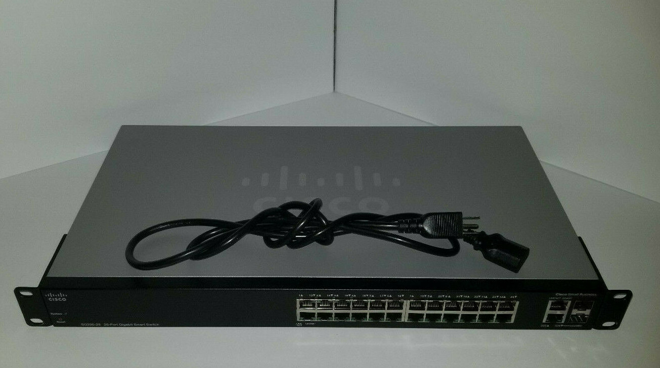 Cisco SG200 Small Business SG200 26 Port Gigabit PoE Smart Switch SG200-26 - Photo 1