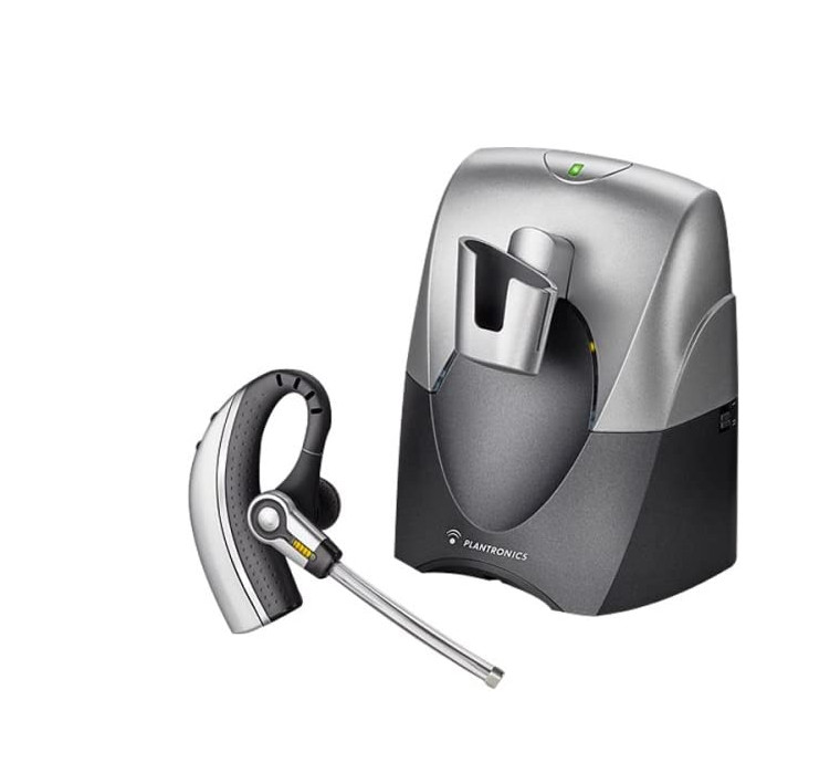 Plantronics CS70 VT BK605931 Gray/Silver Ear-Hook Headset - Photo 1