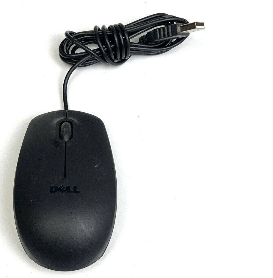 DELL MS111-L Black Optical Wired USB Scrolling MOUSE - Photo 1