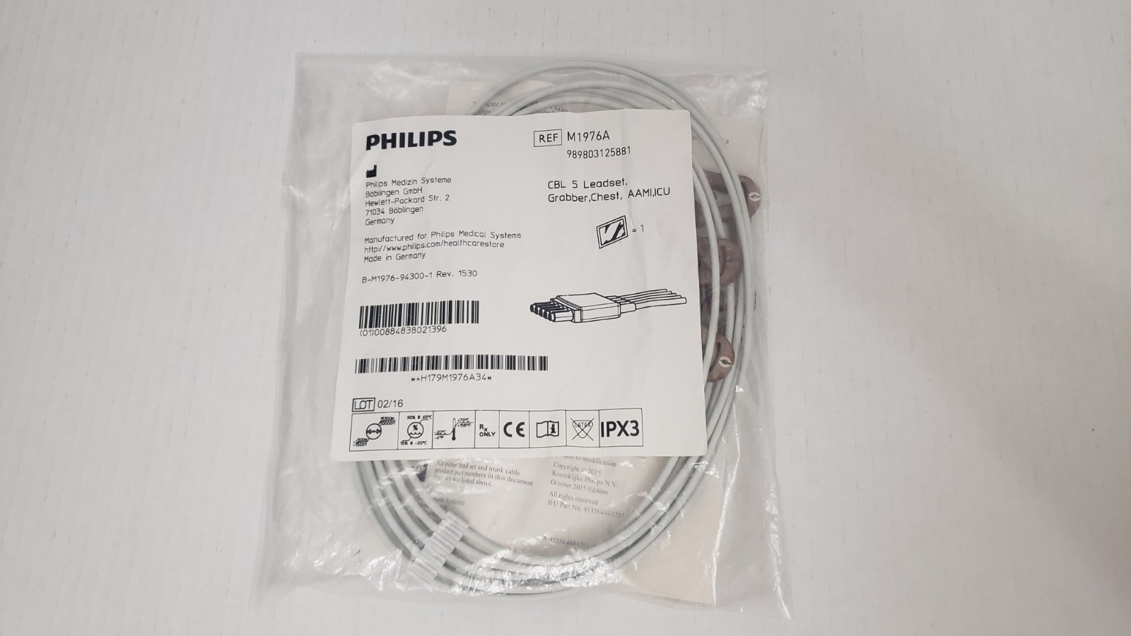 Philips M1976A ECG EKG Leadwire Grabber 989803125881 - Photo 1