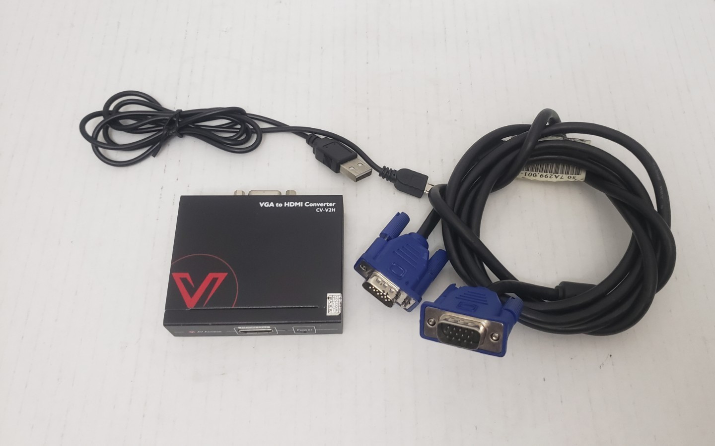 VGA & Audio to HDMI Converter with Cables - Photo 1