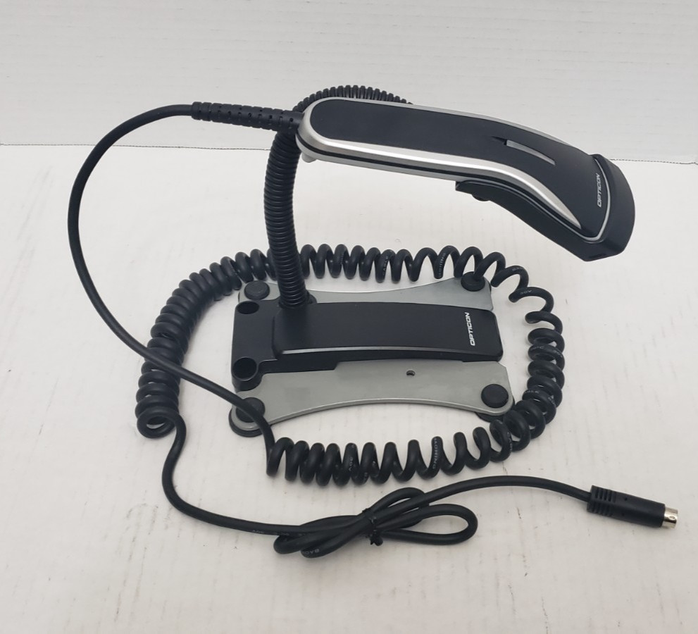 Opticon OPR 2001 Handheld Laser Scanner With Stand - Photo 1