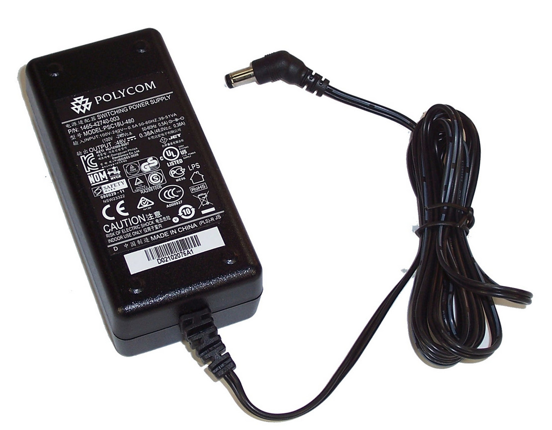 Polycom PSC18U-480 1465-42740-003 VoIP Phone Power Supply - Photo 1