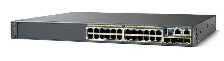 Cisco WS-C2960S-24PS-L 24 Port + 4 SFP Gigabit Switch LAN Base V02 - Photo 1