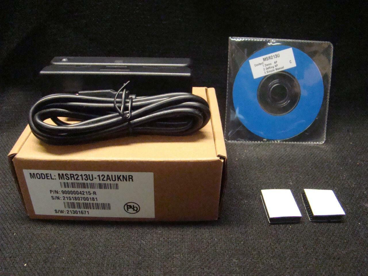 UIC MSR213U-12AUKNR USB Magnetic Stripe Reader Trip Track Buzzer LED - Photo 1